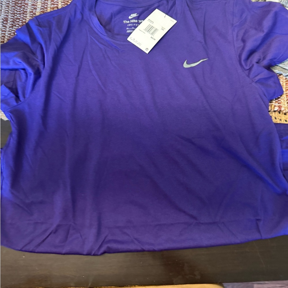 Nike Women's Short Sleeve Tee in Purple